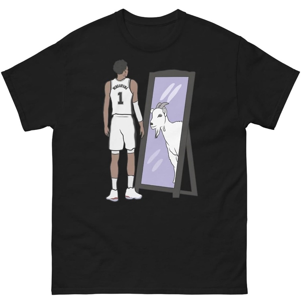 NEW Victor Wembanyama Mirror GOAT San Antonio Youth Basketball T-Shirt